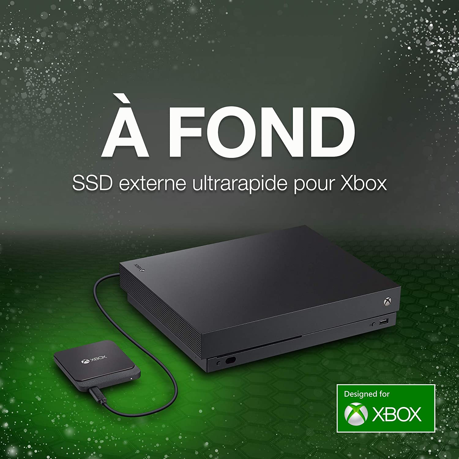 Seagate Game Drive pour Xbox Disque dur externe portable HDD de 2 To, USB  3.0 – Blanc, conçu pour Xbox One, 1 mois d'abonnement à Xbox Game Pass