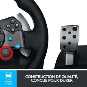 Logitech G920 Driving Force Volant de Course avec Levier de Vitesse Pédales  Retour Réaliste Palettes en Acier Inoxydable, Rotation du Volant à 900°,  Prise EU, Xbox One/PC - Noir : : Jeux vidéo
