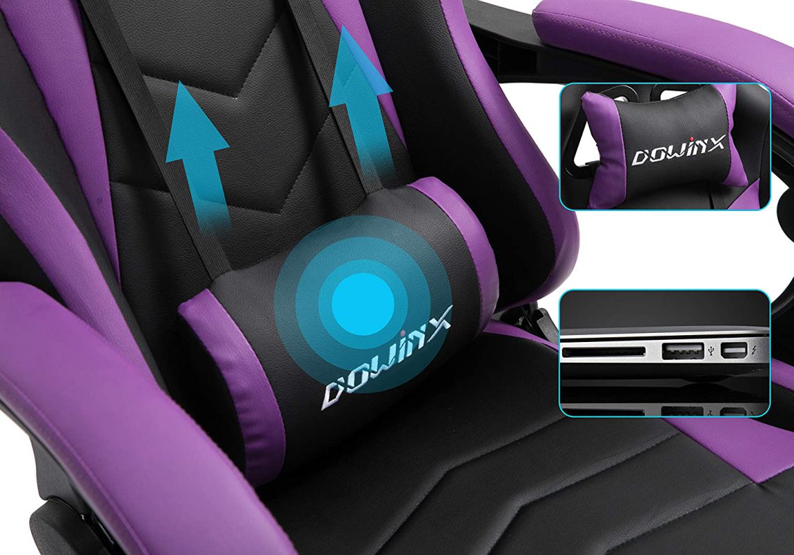 Dowinx Chaise Gaming Ergonomique Pour Chaise De Jeu Pour Ordinateur