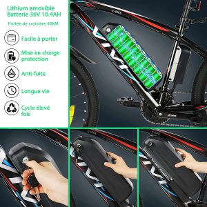 Fourche en aluminium pour vélo électrique VIVI Fourche à suspension pour  vélo de montagne