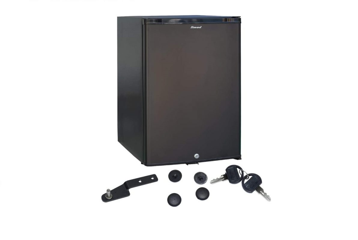 Smad Mini Réfrigérateur 30L, Mini Frigo Silencieux, 12V/220V, Minibar