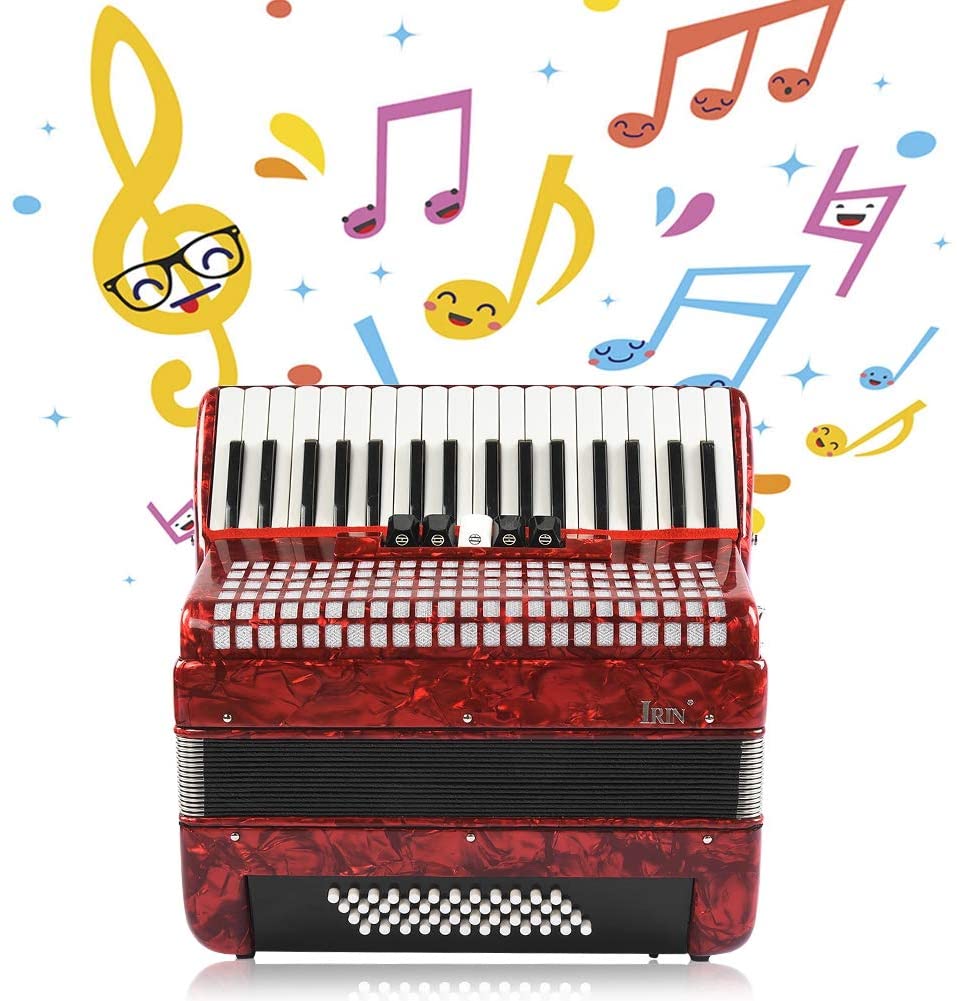 NEUFDAY 【𝐏â𝐪𝐮𝐞𝐬】 Acordeón Profesional, Rouge 34 Touches 48 accordéon  pour Adultes, débutant, accordéoniste, Instrument de Musique - Boutique en  ligne 100% fiable.