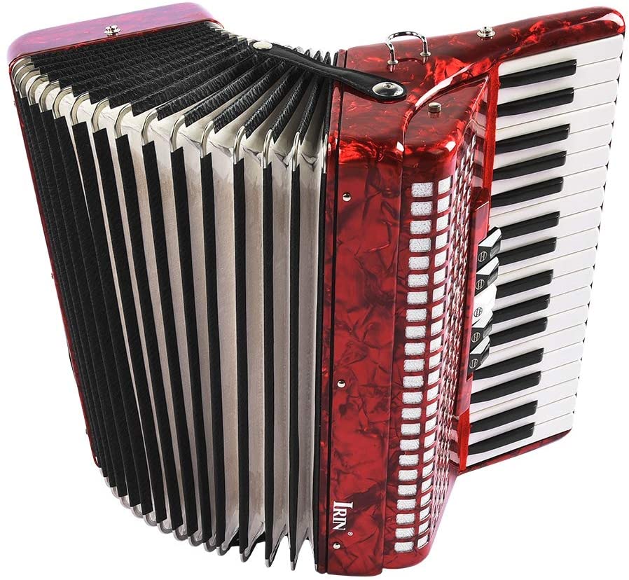 Rouge 34 touches 48 basse main Piano accordéon adulte débutant instrument  de musique accordéoniste - Achat / Vente accordéon Rouge 34 touches 48  basse 