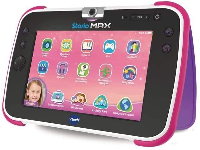 lexibook - tablette éducative de 10 pouces pour Enfant avec Applications  éducatives Jeux et contrôles parentaux-Android Bluetooth Blanc Mauve 