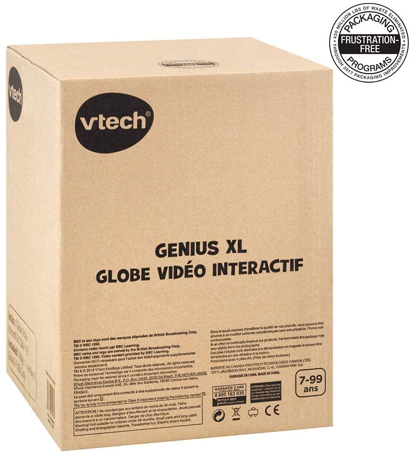 Vtech - Jeu électronique - Globe vidéo interactif genius XL