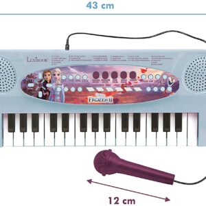 Lexibook- Clavier électronique La Reine des Neiges 2 Elsa Anna Olaf, Piano  32 Touches, Microphone pour Chanter, 22 Morceaux de démonstration, A Piles,  Bleu/Violet, K703FZ_50 - Boutique en ligne 100% fiable.