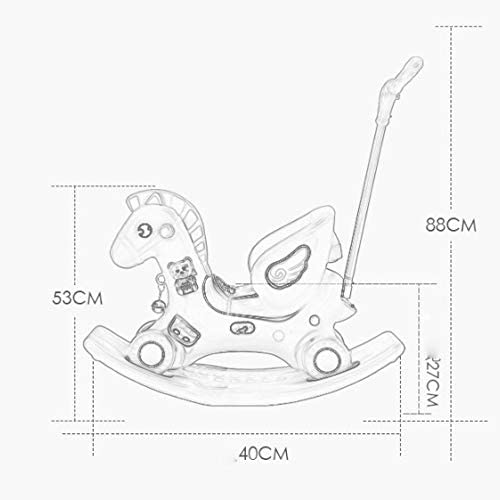 WJETYM Bébé chaise berçante enfants monter sur cheval jouet
